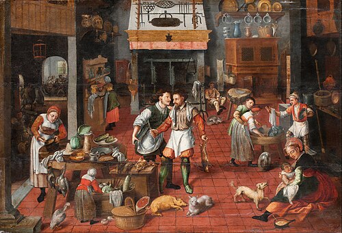 Kitchen interior, 1565, 