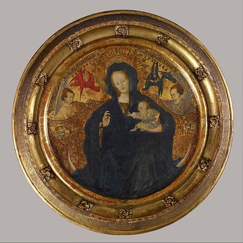 Madonna with the Christ Child Writing, 1410, 