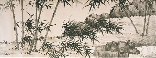 Bamboo under Spring Rain, 1460, 
