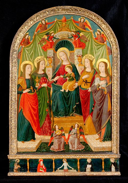 The Mystic Marriage of St Catherine, 1497, 