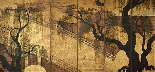 The River Bridge at Uji, 1591, 