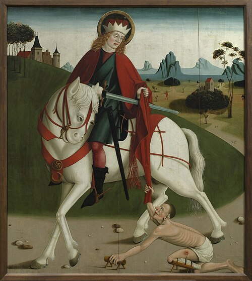 St. Martin and the Beggar, 1490, 