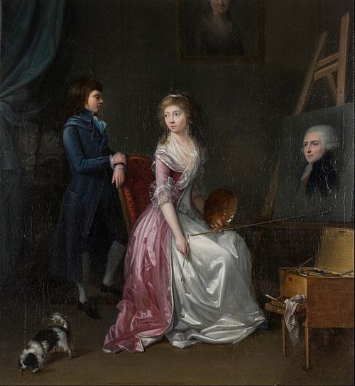Portrait of an Artist in Her Studio, 1790, 