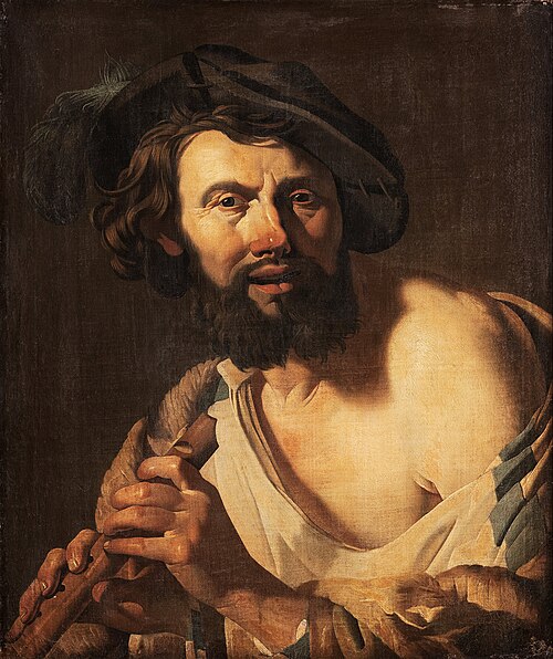 Man with a flute, 1625, 