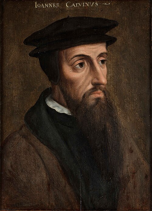 Portrait de Jean Calvin, 1550, 