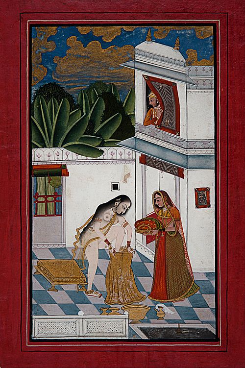 Hero enjoying the bathing beauty, 1770, 