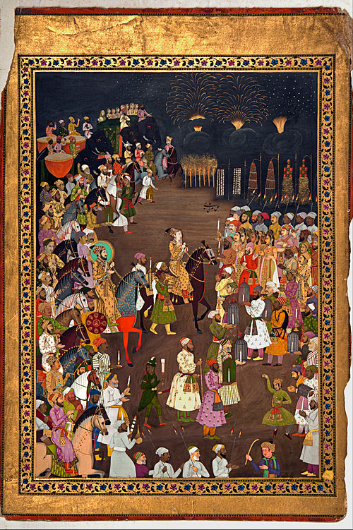 The marriage procession of Dara Shikoh, 1740, 