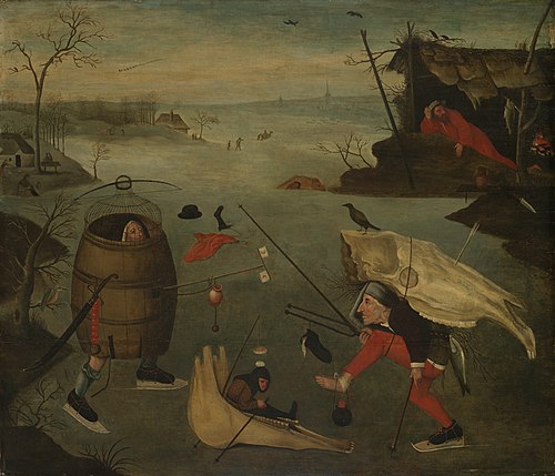 Homme sur la glace, 1560, 