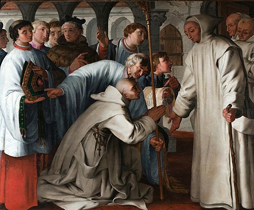 Saint Bruno refusant la mitre et la crosse, , 