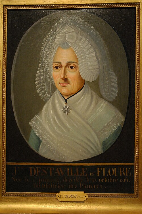 Jeanne Destaville de Floure, bienfaitrice des pauvres, 1900, 