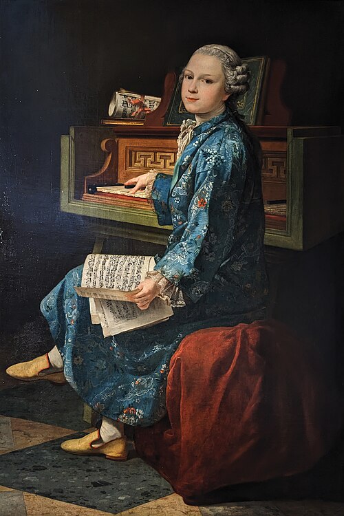 Portrait d'un jeune musicien, 1767, 