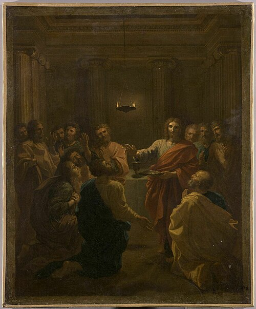 Jésus-Christ instituant l'eucharistie, 1650, 