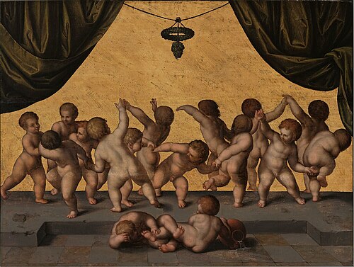 Dancing and Playing Putti, 1525, 