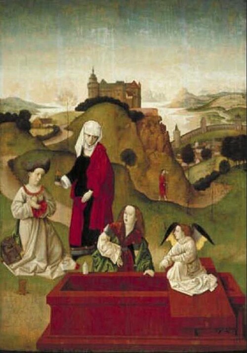 The Three Marys at the Tomb, 1474, 