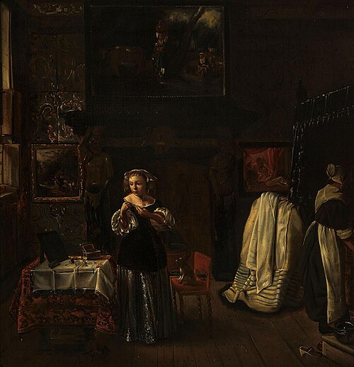 A Young Woman at her Toilet, 1650, 