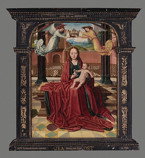 Virgin and Child in a Courtyard, 1500, 