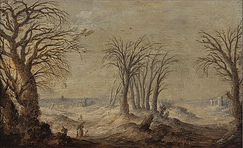Winter Landscape with Leafless Trees, 1629, 