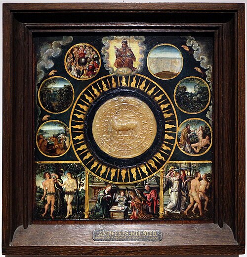 The Lamb of God Surrounded by Biblical Scenes, 1550, 