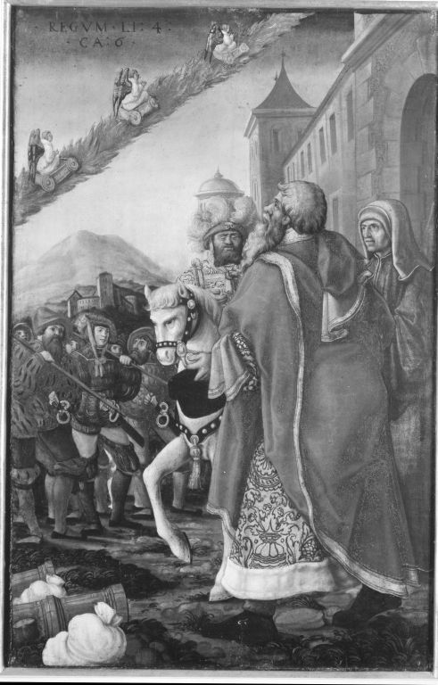 Das Heer des Syrerkönigs durch den Propheten Elias geblendet, 1520, 