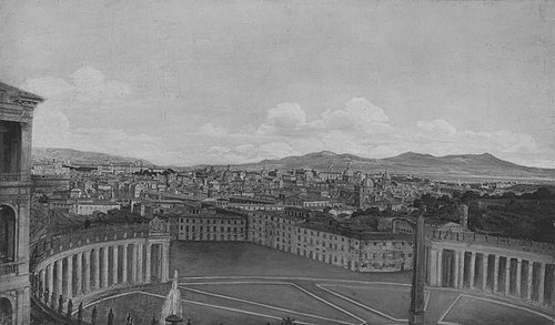 Blick von St. Peter auf Rom, 1815, 