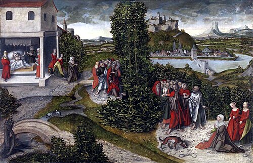Jesus and the woman of Canaan, 1537, 