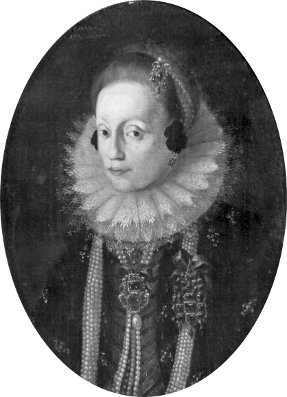 Portrait ovale de Madeleine de Bavière (1587-1628)., 1620, 