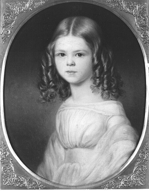 Sophie Mäß als Kind, 1839, 