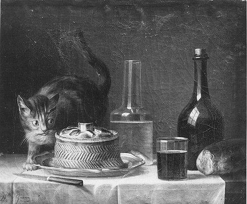 Still life with Cat, 1777, 