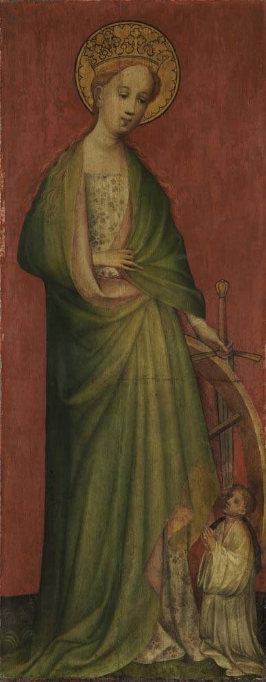 Winged altar from Saint Catherine: Saint Catherine, 1410, 