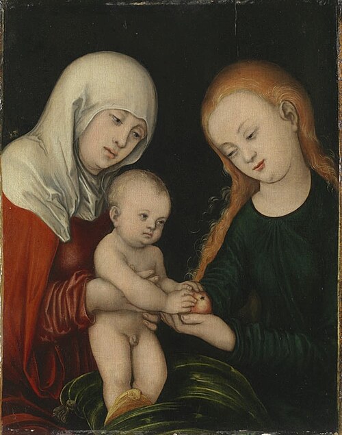 St. Anna with Mary and Christ-child, 1537, 