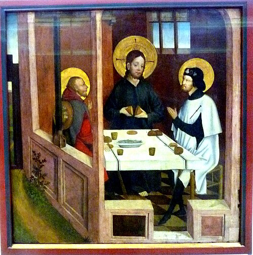 Cologne Retabel: Supper at Emmaus, 1460, 