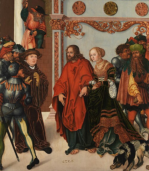 Jésus et la femme adultère, 1520, 