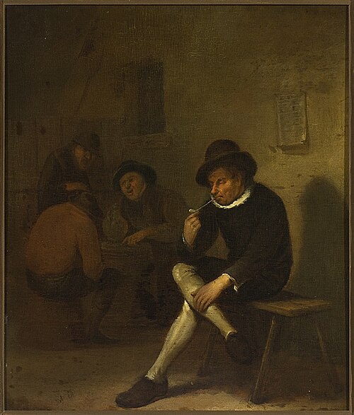 Palacz fajki w szynku, 1650, 
