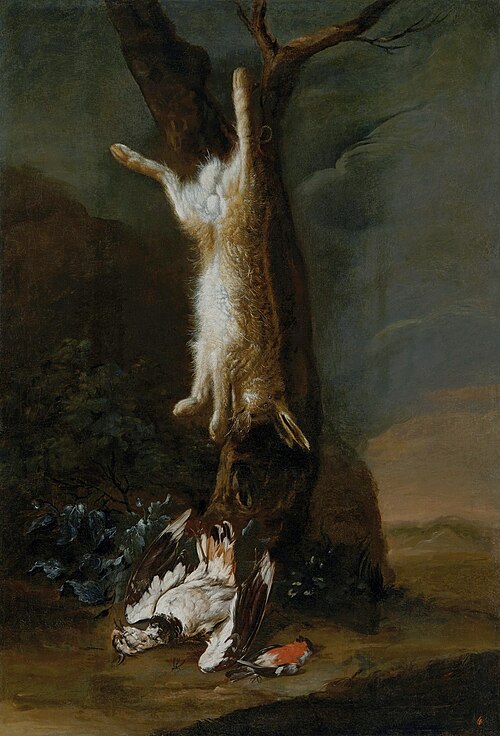 Hunting trophy with landscape., 1651, 
