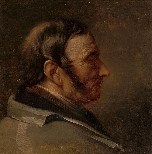 Portrait of a Man, Bareheaded, 1820, 