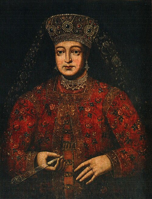 Portrait of Tsaritsa Marfa Matveevna, 1682, 