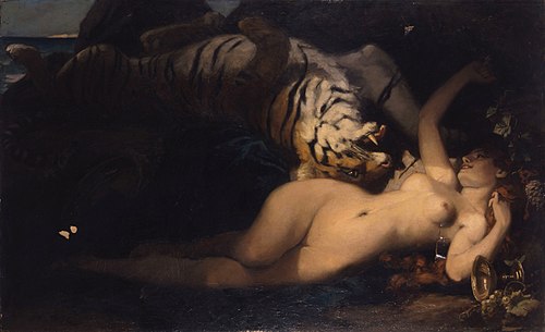 Bacchante jouant avec un tigre, , 
