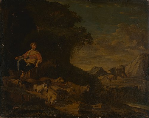 Paysage et animaux, 1650, 