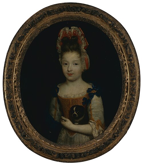 Portrait de jeune fille au chien, , 
