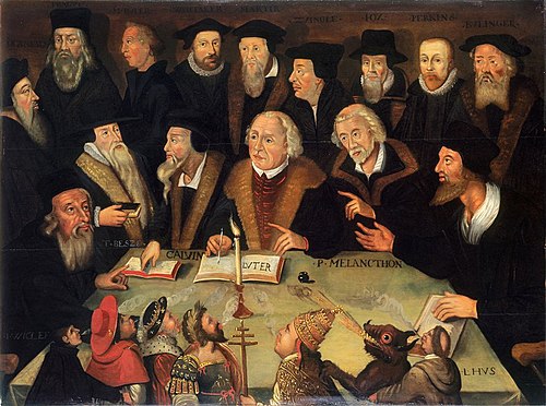 Martin Luther in the Circle of Reformers, 1635, 