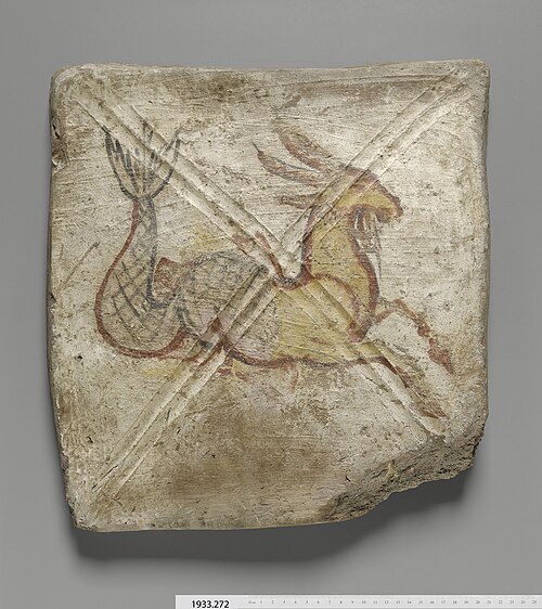 Tile with Capricorn, Yale University Art Gallery, inv. 1933.272 /, 245, 