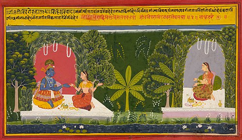 Illustration from a Gita Govinda serie, 1720, 