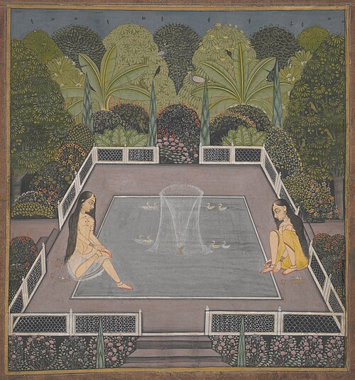 Women by a Garden Pool, 1785, 