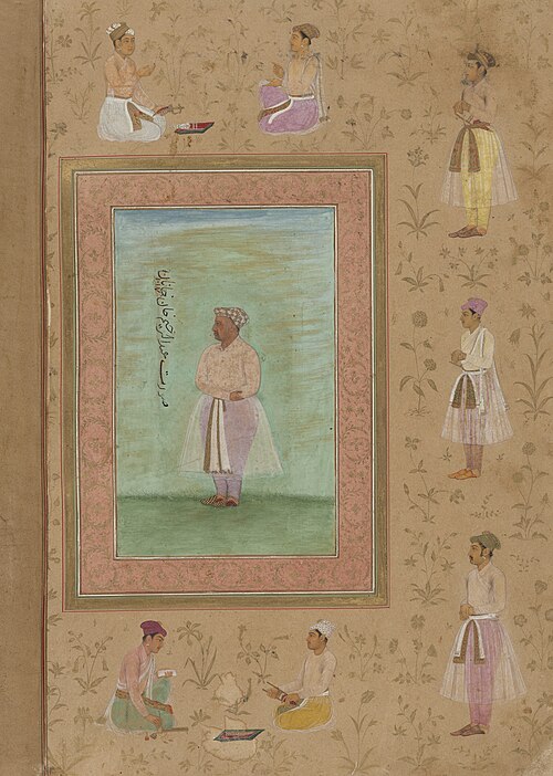 Portrait of Abd al-Rahim, Khan-i Khanan (1556–1626), 1608, 