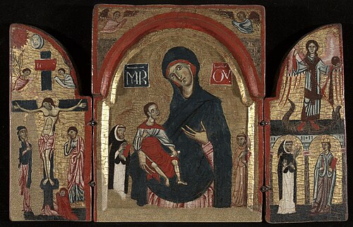 Virgin and Child with Saints Dominic and Franci, 1275, 