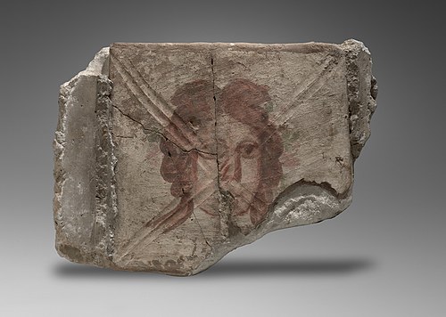 Tile with Female Face, Yale University Art Gallery, inv. 1933.267, 245, 
