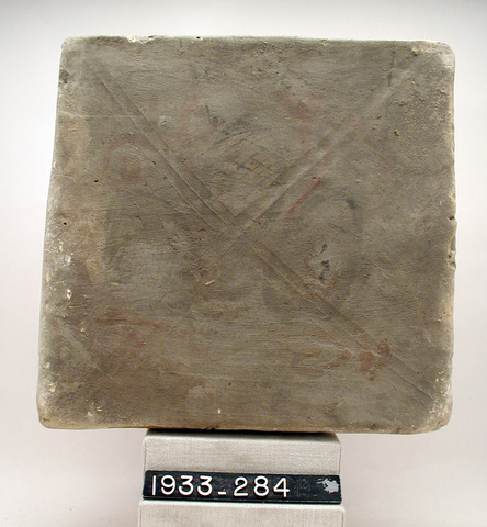 Painted Tile with Three Pine Cones, Yale University Art Gallery, inv. 1933.284, 245, 
