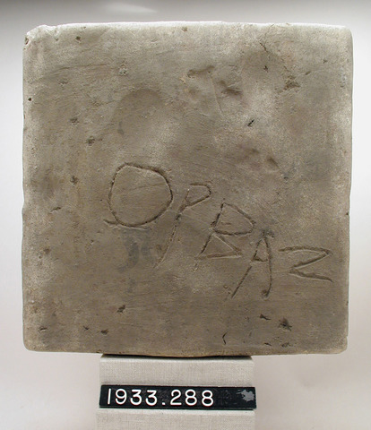 Painted Tile with Undecipherable Design, Yale University Art Gallery, inv. 1933.288, 245, 