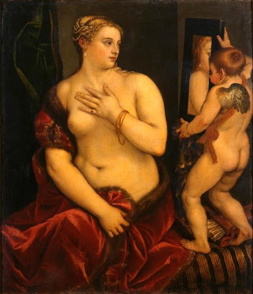 Venus looking in the mirror, 1576, 