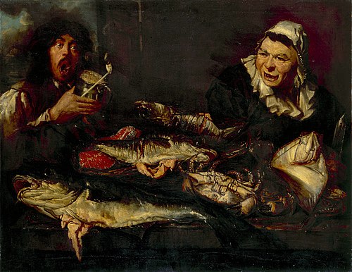 Malle Babbe and the Smoker, 1674, 